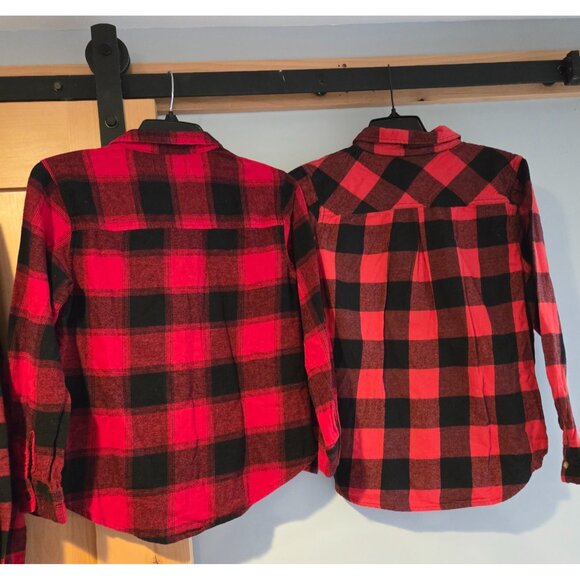Lot of 4 Red Flannel Family Christmas Photo Shirt Men XXL Women XL Girls L & XL - Picture 5 of 16